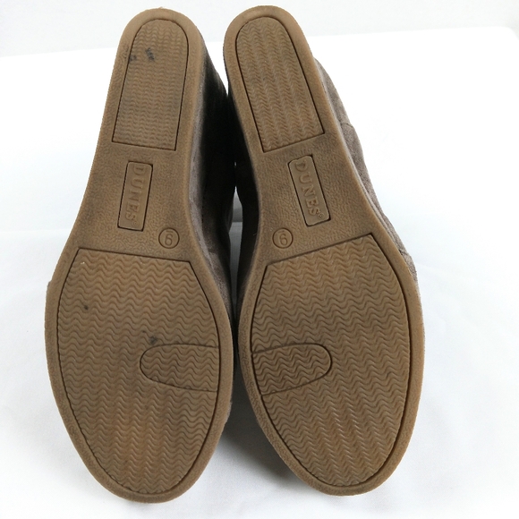 Dunes Womens Zoey Wedge Ankle Boots Size 9 Taupe Faux Suede Booties - Picture 11 of 11